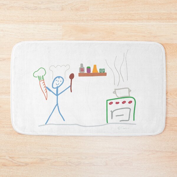 Item preview, Chef stick figure, work job food hobby food designed and sold by KlareLinie.