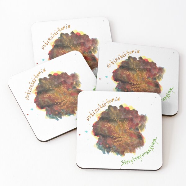 Actinobacteria Art Prints Coasters (Set of 4)