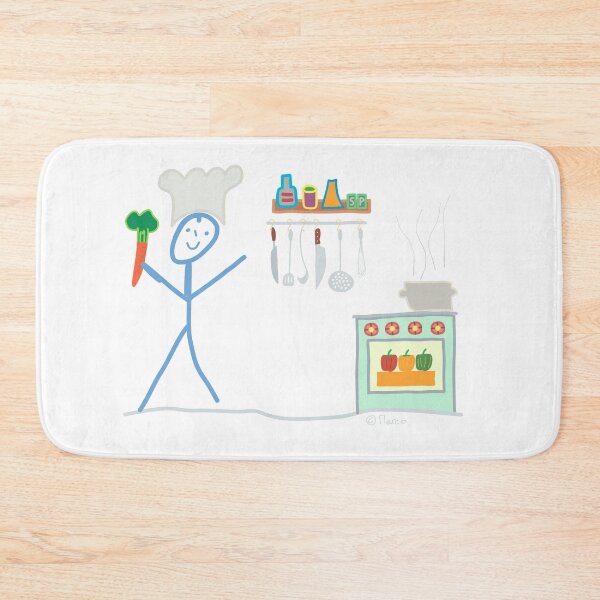 Item preview, Cook stick figure, leisure hobbies pot vegetable star chef vegetarian designed and sold by KlareLinie.