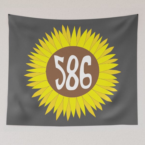 Item preview, Hand Drawn Michigan Sunflower 586 Area Code designed and sold by itsrturn.