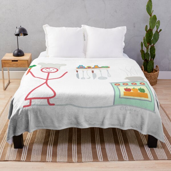 Item preview, Cook stick figure, leisure hobbies pot vegetable star chef vegetarian designed and sold by KlareLinie.