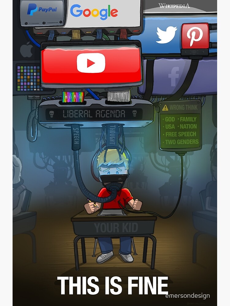 Big Tech: This is Fine by emersondesign