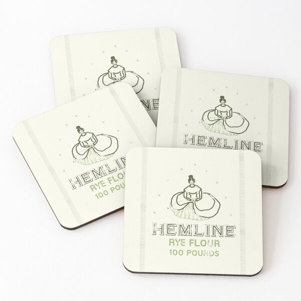 Item preview, Hemline Rye Floursack designed and sold by LochNestFarm.