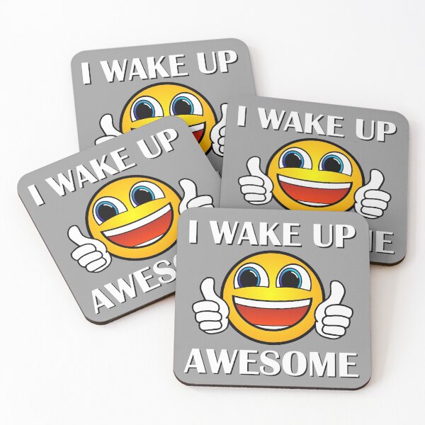 Item preview, I wake up awesome designed and sold by AMagicalJourney.