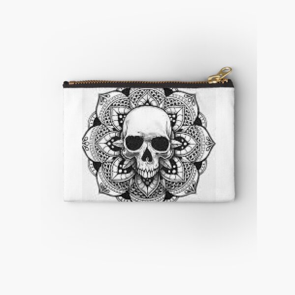 Item preview, Skull With Lacy Collar Black and White     designed and sold by lduke47.