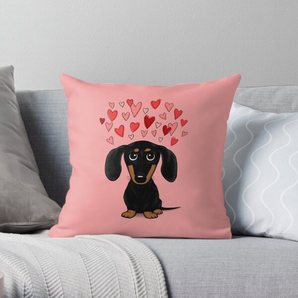 Dachshund throw outlet pillows