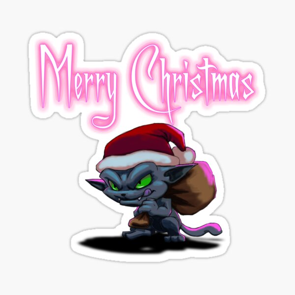 Grinch Cat design Sticker