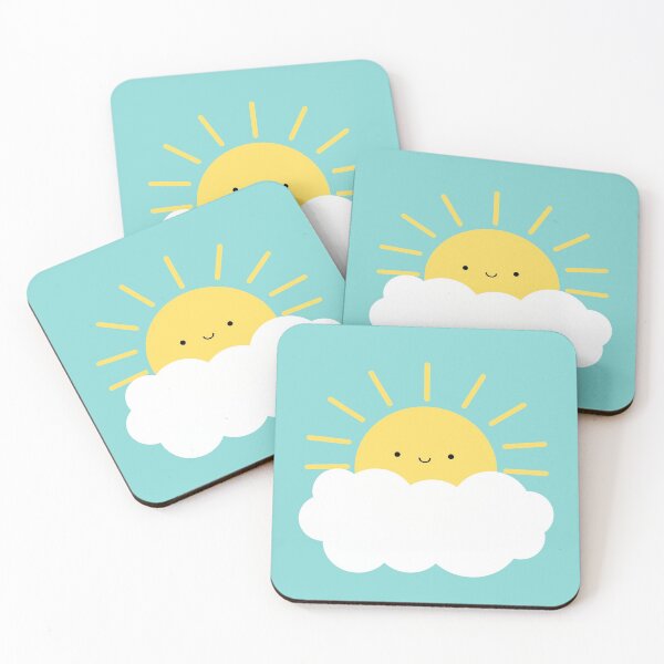 Item preview, Kawaii sun and cloud designed and sold by OkihanaShop.