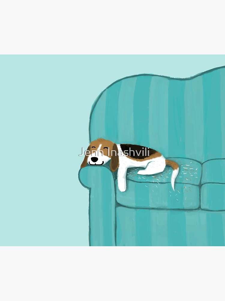 Happy Couch Dog | Cute Beagle by ShortCoffee