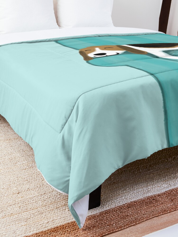 Alternate view of Happy Couch Dog | Cute Beagle Comforter