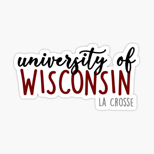 "UW La Crosse" Sticker for Sale by ehelmich Redbubble