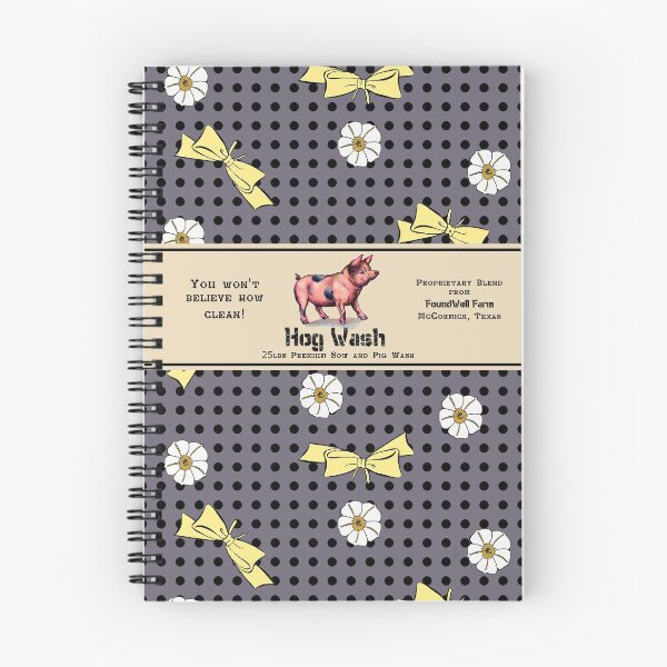 Item preview, Some Pig Feedsack Panel - Grey and Yellow designed and sold by LochNestFarm.