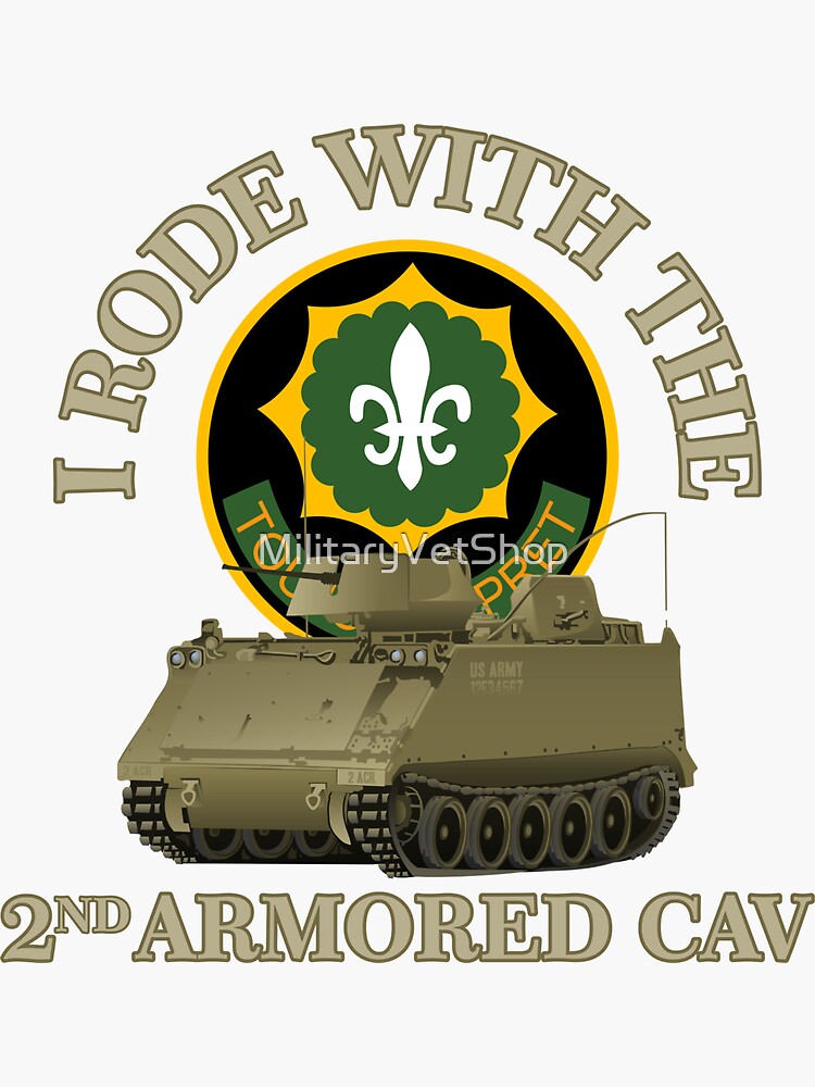I Rode With The 2nd Armored Cav by MilitaryVetShop