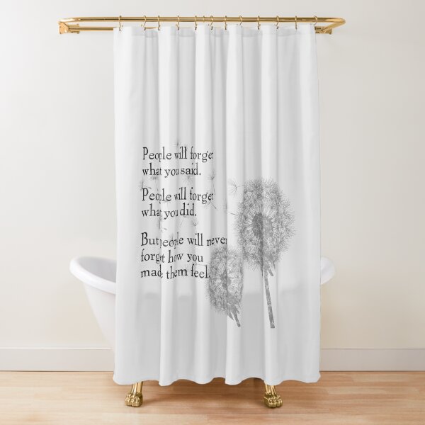 Inspirational Word Design Grey and White Be Amazing Fabric Shower Curtain 