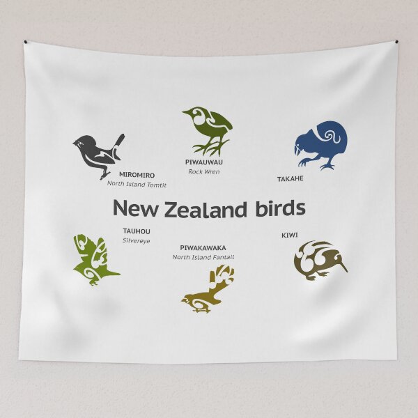 Item preview, New Zealand Birds designed and sold by piedaydesigns.