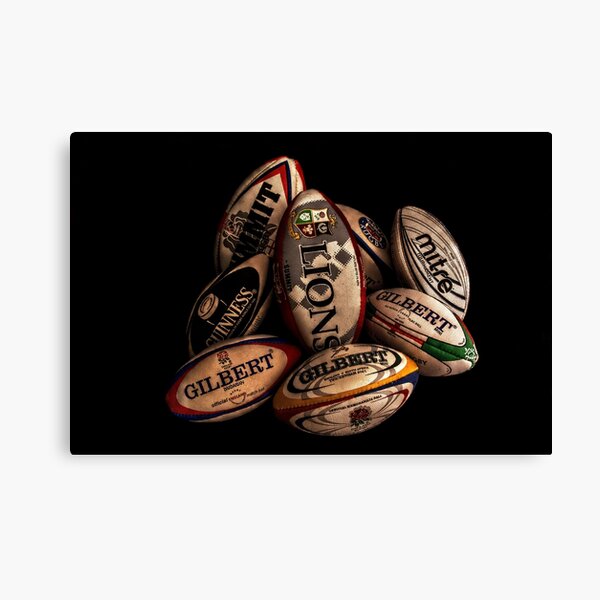 Rugby Balls Canvas Print