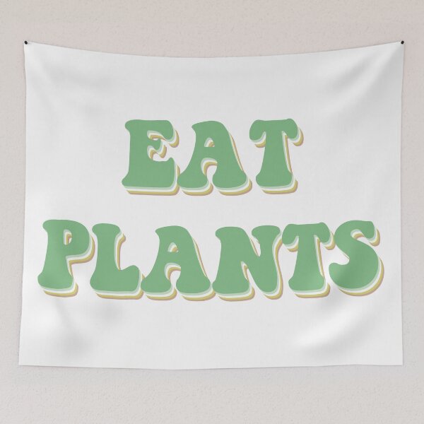 Item preview, Eat Plants Vegan Sticker designed and sold by Nicole Rogge.