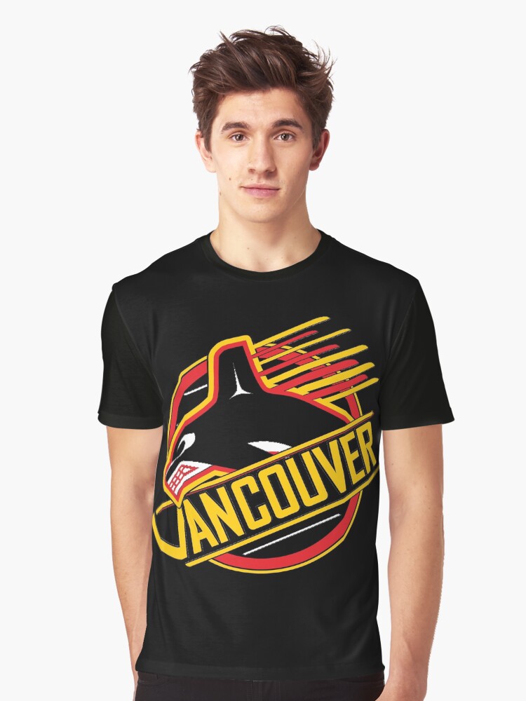 retro canucks t shirt