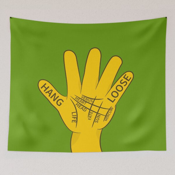 Item preview, Palmistry Hang Loose Shaka Sign designed and sold by piedaydesigns.