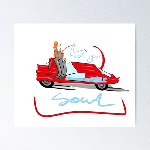 Item preview, Feed Your Soul (Toony Car) designed and sold by Plantster.