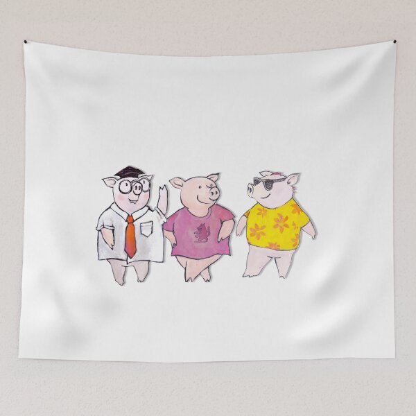 Item preview, The 3 little pigs ignore the big bad wolf designed and sold by reflejArte.