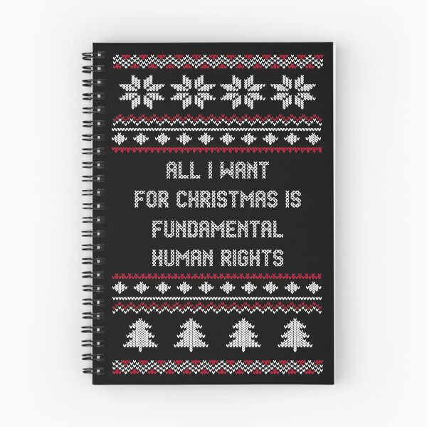 Item preview, All I Want For Christmas Is Fundamental Human Rights designed and sold by Cake-Or-Death.