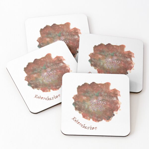 Enterobacter Art Prints Coasters (Set of 4)