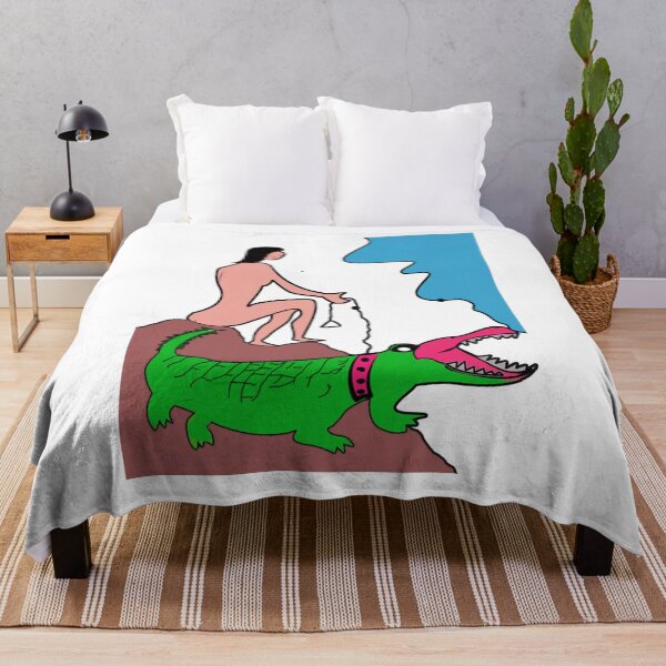Item preview, Girl and crocodile funny and cool design designed and sold by appaart.