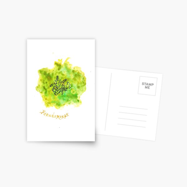 Pseudomonas Greeting Cards Postcard