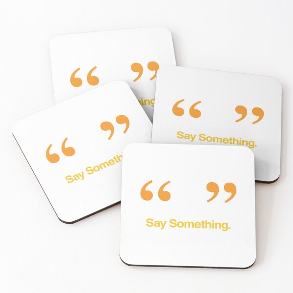 Item preview, Say Something designed and sold by the-type-store.