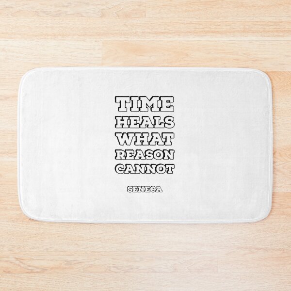 Item preview, TIME HEALS WHAT REASON CANNOT - SENECA STOIC QUOTES designed and sold by Inspirationmotivation.