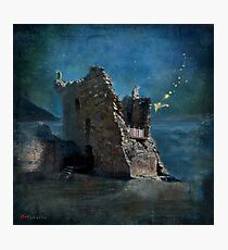 'The Castles Nighttime Secret' Photographic Print
