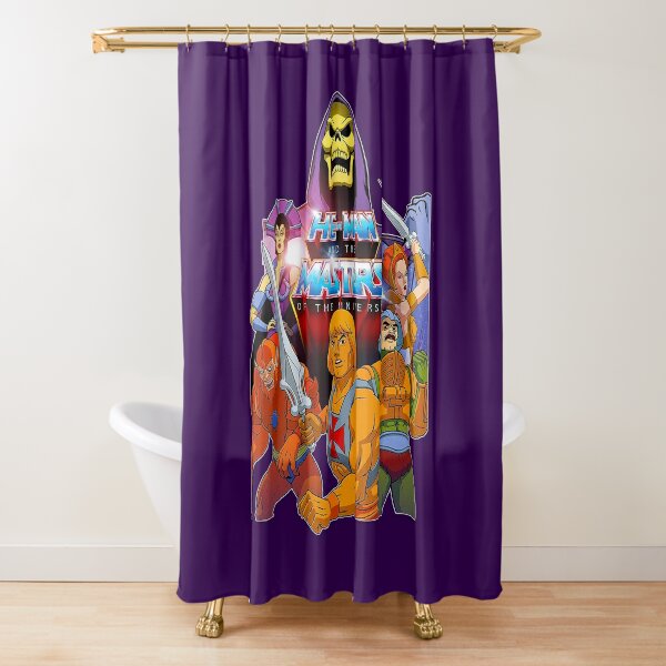 he man shower curtain by loriscloset redbubble