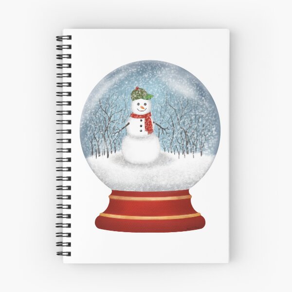 Item preview, Snowman Snow Globe (White Background) designed and sold by Wendi Moore.