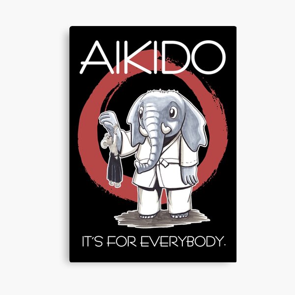 Aikido - it's for everybody (dunkel) Leinwanddruck