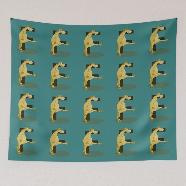 Item preview, Pony Monogram Letter F designed and sold by piedaydesigns.
