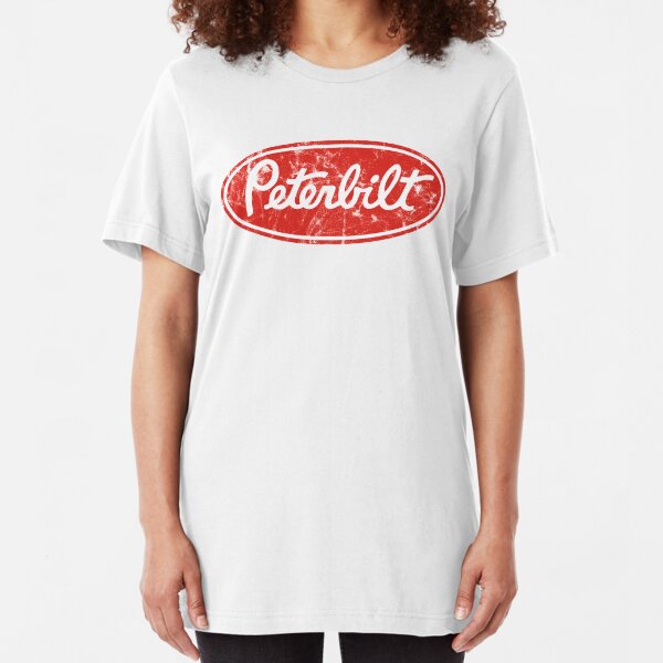 Peterbilt logo (distressed) Slim Fit T-Shirt