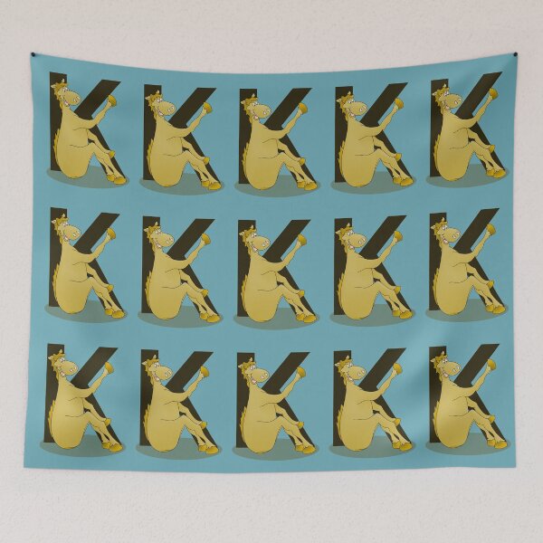 Item preview, Pony Monogram Letter K designed and sold by piedaydesigns.