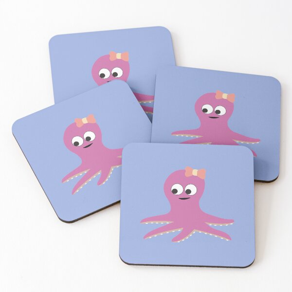 Item preview, Cute Cartoon Pink Girl Octopus designed and sold by Hedgie Designs.
