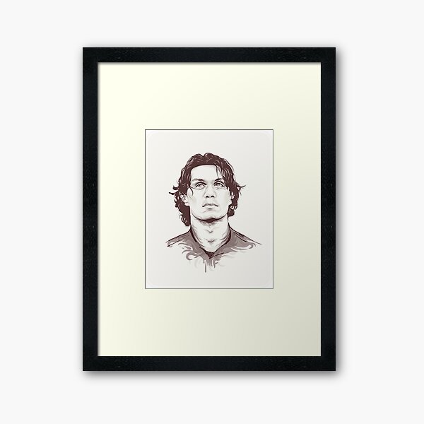 Maldini The Milan & Italian Legend Framed Art Print