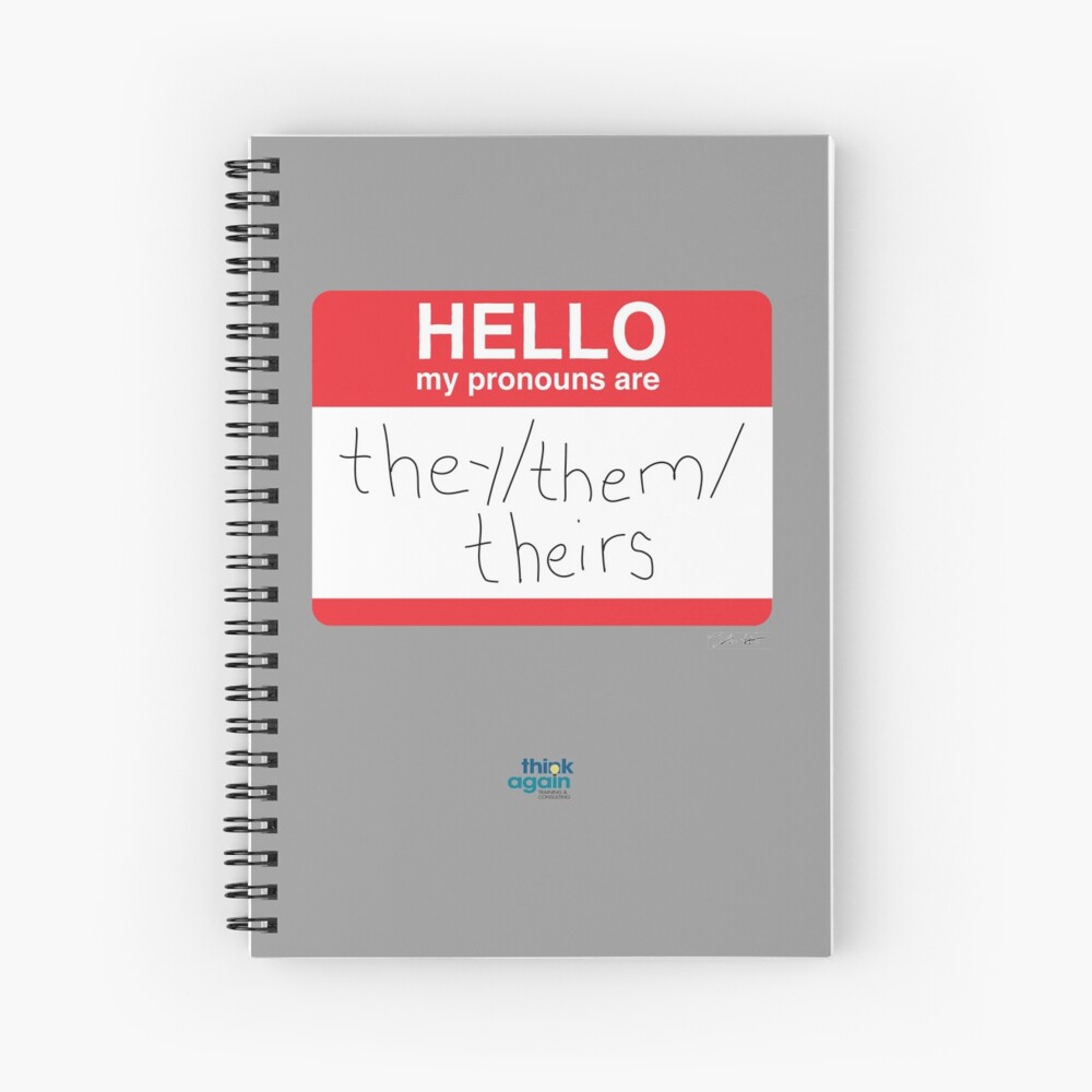 Item preview, Spiral Notebook designed and sold by ThinkAgainTC.