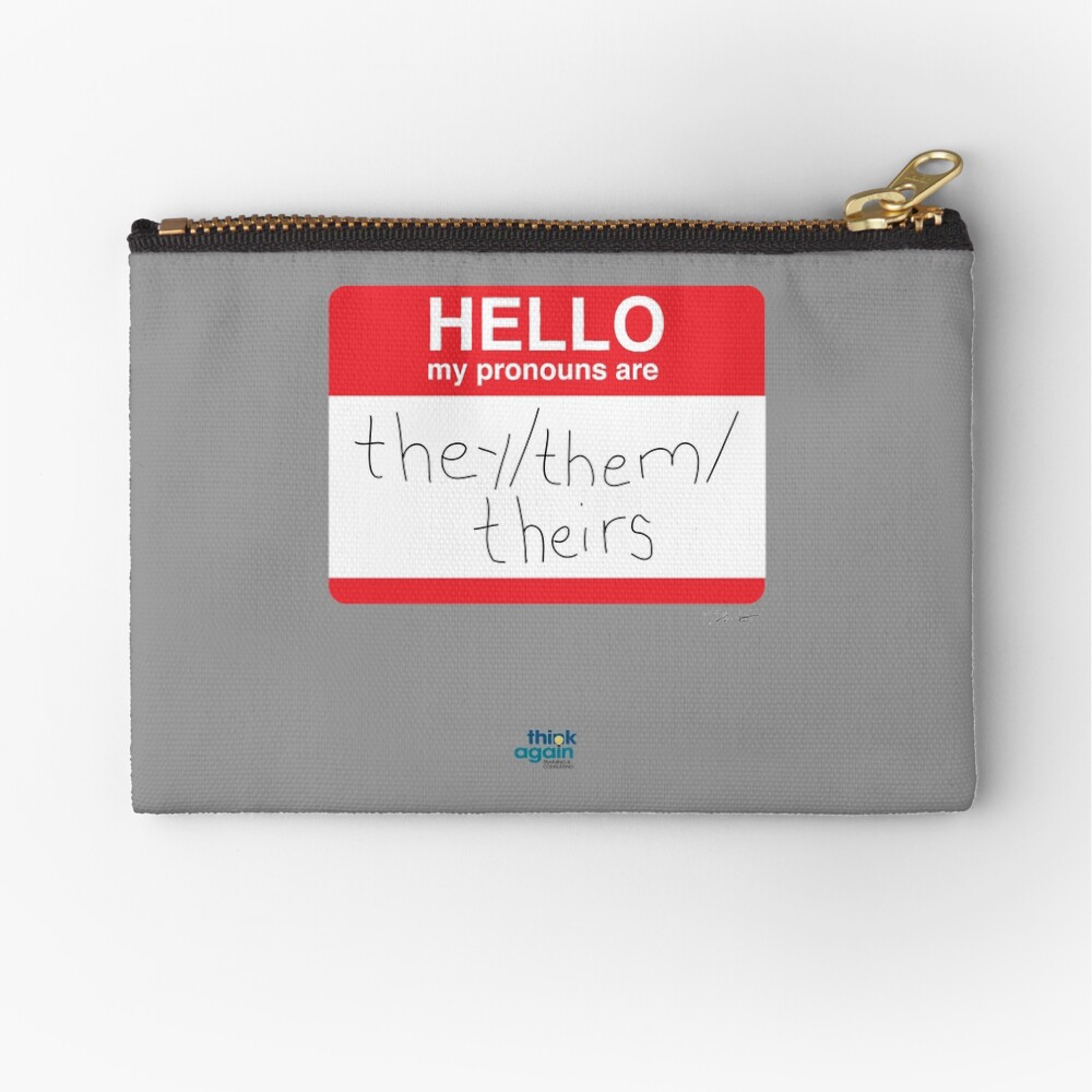 Item preview, Zipper Pouch designed and sold by ThinkAgainTC.