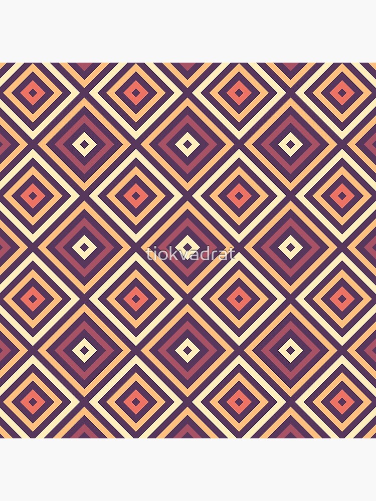 Diamonds - Purple, Yellow, Orange by tiokvadrat