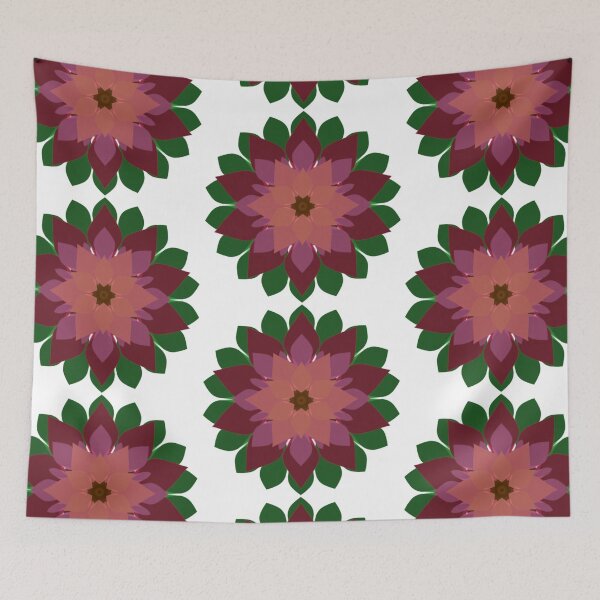 Item preview, Kaleidoscope Flower. White Background. designed and sold by MindTravel.
