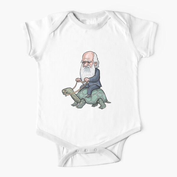 Charles Darwin Short Sleeve Baby One-Piece