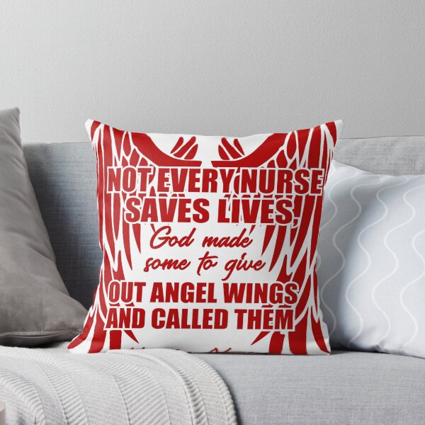 Item preview, Not Every Nurse Saves Lives God Made Some To Give Out Angel Wings Hospice Nurse designed and sold by Arkansas Made.