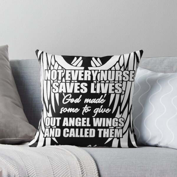 Item preview, Not Every Nurse Saves Lives God Gave Some Angel Wings Hospice Nurse designed and sold by Arkansas Made.