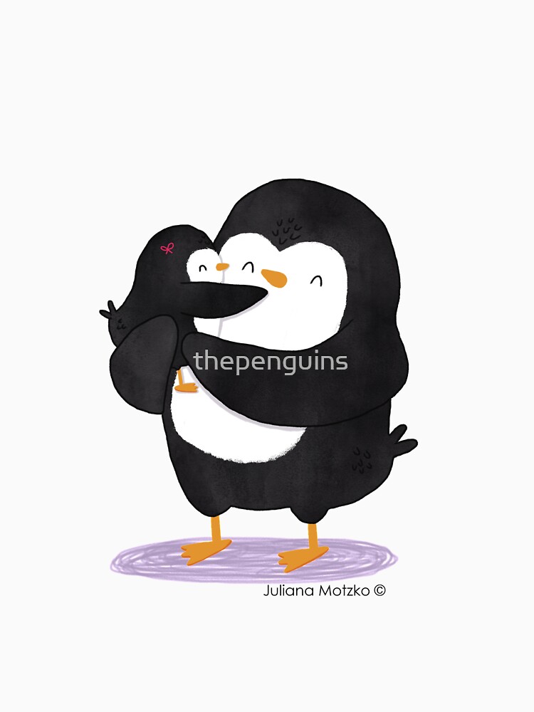 Dad Penguin with his daughter penguin by thepenguins