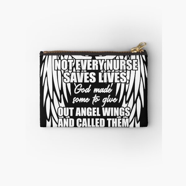 Item preview, Not Every Nurse Saves Lives God Gave Some Angel Wings Hospice Nurse designed and sold by Arkansas Made.