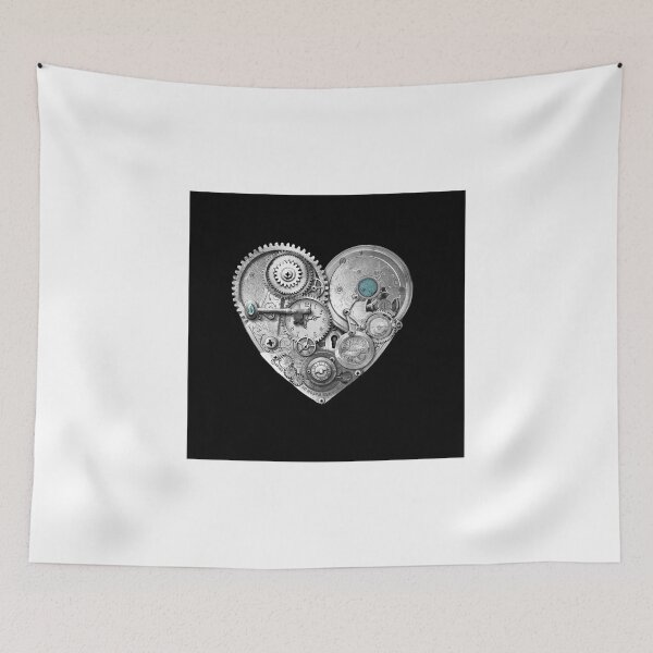 Item preview, Silver Steampunk Heart  designed and sold by Melli M Designs.